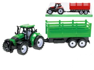 Obrázek z Traktor s vlečkou 38cm na setrvačník 2barvy v krabičce 